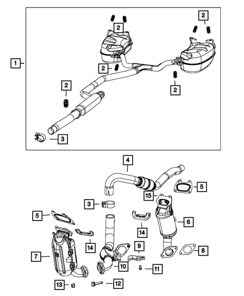 Exhaust System for 2013 Dodge Journey #0