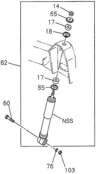 Front Shock Absorber for 1997 Acura SLX #0