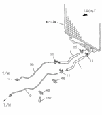 8970897010 - Transmission - Automatic: HOSE, AUTOMATIC TRANSMISSION FLUID (L=250) for Acura Image
