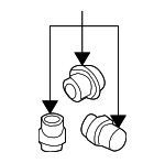 51210031395 - Body: Lock Set for BMW: 745i, 745Li, 750i, 750Li, 760i, 760Li, Alpina B7 Image