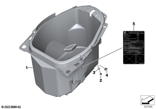 46638521653 - Frame and Mounting Parts: Body Screw with Shoulder - M5X14.5-A2-70 for BMW-Motorrad Image image