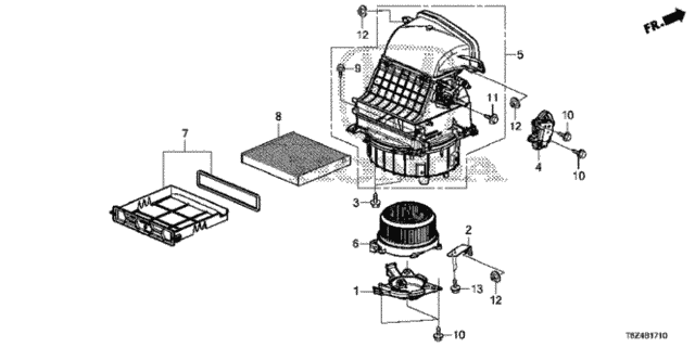 Heater Blower for 2019 Honda Ridgeline #0