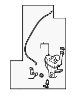 986102M500 - Body: Washer Reservoir for Hyundai Image