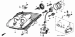 934060802005 - Electrical/Exhaust/Heater/Fuel: BOLT-WASHER (8X20) for Acura Image