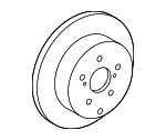 4243178010 - Brakes: Rotor for Lexus: ES250, ES300h, ES350, NX200t, NX300, NX300h, UX200, UX250h, UX300h Image