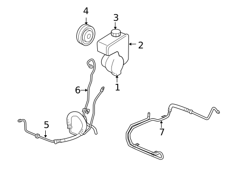 Pump & Hoses for 2005 Saturn Relay #0