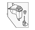 17137640514 - Cooling System: Reservoir Tank for BMW: 1 Series M, 128i, 135i, 325i, 325xi, 328i, 328i xDrive, 328xi, 330i, 330xi, 335i, 335i xDrive, 335is, 335xi, M3, X1, Z4 Image