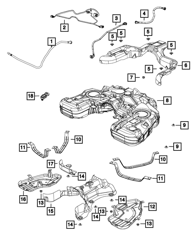 68142653AB - : Fuel Return Hose for Mopar Image