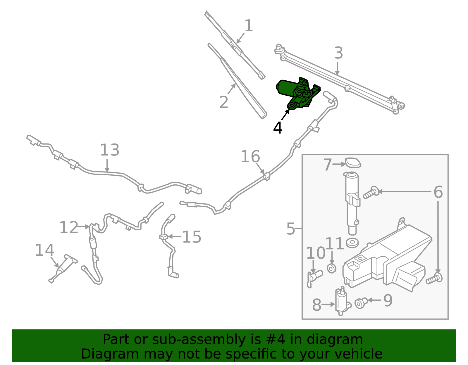 HC3Z-17508-A - Wiper Motor | Ford Parts Direct