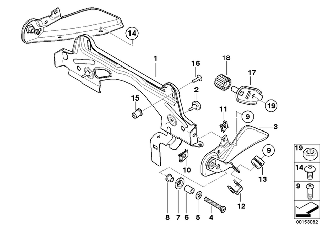 46637711285 - : Plug-In Nut for BMW-Motorrad Image