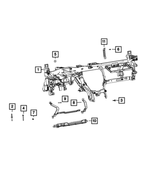 68399614AA - Interior Trim: Instrument Panel Reinforcement for Mopar Image