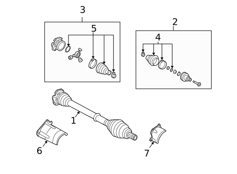 CV Components for 2006 Audi A4 Quattro #0
