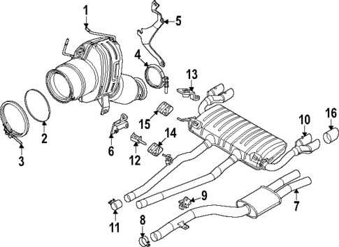 Exhaust Components for 2025 BMW X3 #0