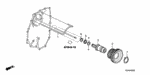 23516RCLA00 - Transmission - Automatic: SHAFT, IDLE for Honda Image