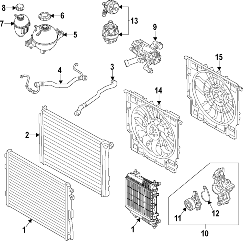 Cooling System for 2024 BMW 840i Gran Coupe #0