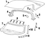4848884AA - : Roof To Sport Bar Bracket, Right for Mopar Image