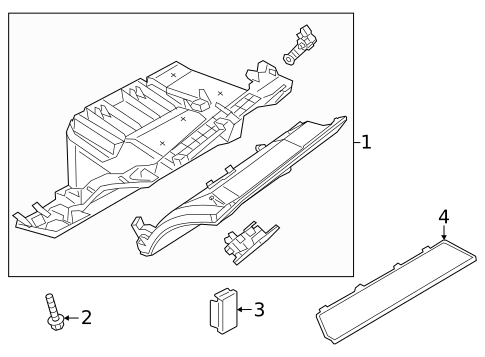Glove Box for 2024 Audi SQ8 e-tron Sportback #0