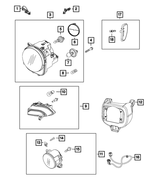 Lamps, Interior and Exterior for 2021 Jeep Renegade #1