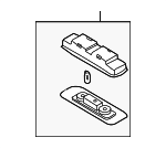 3C0947291F71N - Body: Rear O'head Lamp for Volkswagen: GTI, Jetta, R32, Rabbit Image