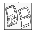 89025529 - Body: Door Shell for Chevrolet: Colorado | GMC: Canyon Image image