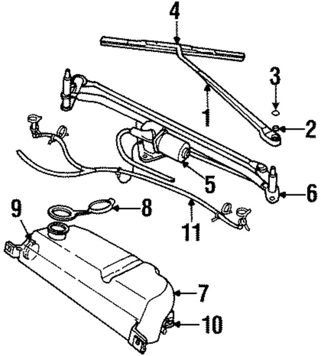 4897765AA - Body: Wiper Arm for Mopar Image
