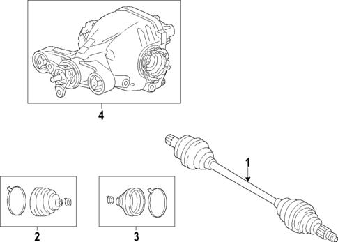 Propeller Shaft for 2016 Cadillac CT6 #0