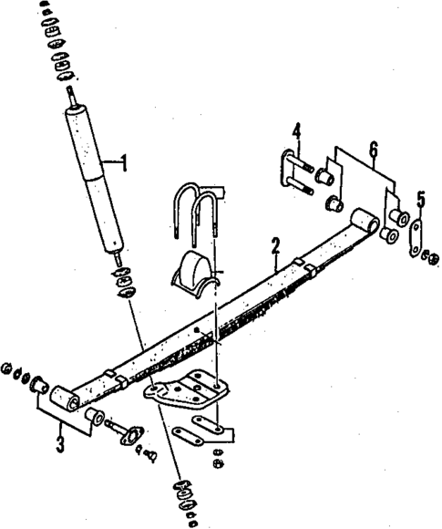 Rear Suspension for 1988 Mazda B2200 #1