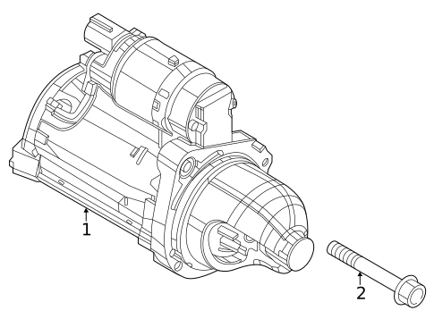 Starter & Related Components for 2023 Kia Stinger #0