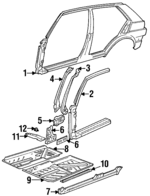 178809606H - Body: Uniside Assembly for Volkswagen: Golf Image