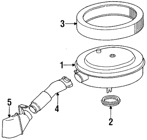 Air Intake for 1990 Mercedes-Benz 300E #0