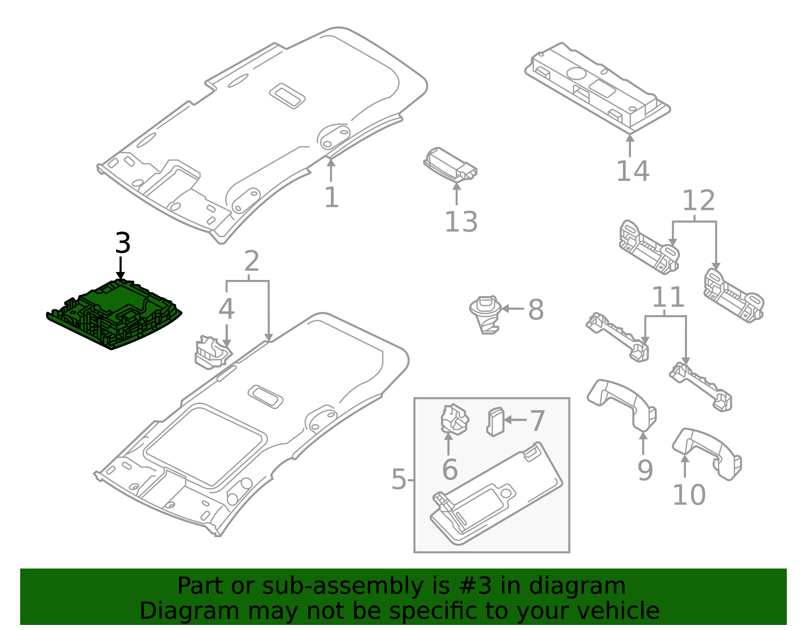 2022-2025 Volkswagen Control.Pan 5H0-959-561-CK-TJA | OEM Parts Online