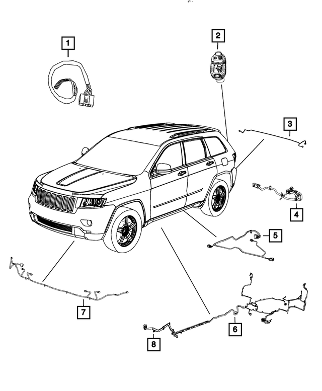 68214338AA - : Front Fascia Wiring for Mopar Image