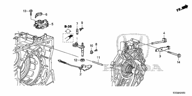 AT Control Shaft - Position Sensor for 2019 Honda Civic #0