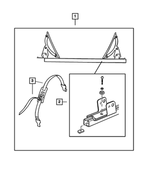 5016511AA - Mopar Accessories - Component Parts: Cargo Tie Down Strap for Mopar Image