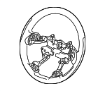 78501SCVA51ZA - : 2009-2011 Honda Element - Body A Steering Wheel *NH167L* (Graphite Black) for Honda: Element Image