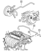 5273135AB - : Brake Booster Vacuum Hose for Dodge: Neon Image