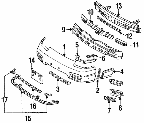 KananiLehua31ページ Bumper & Components - Front for 1992 Nissan 240SX | Parts