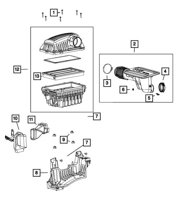 6506971AA - Fuel and Accelerator Pedal: Hex Flange Head Tapping Screw &amp; Washer for Mopar Image