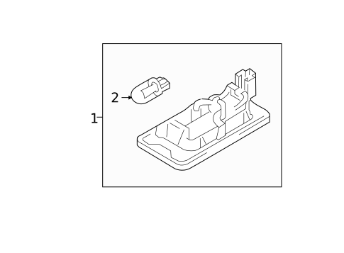 License Lamps for 2012 Volkswagen Passat #0