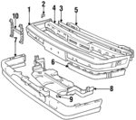 30624275 - : 1993-1997 Volvo - Air Guide Clip for Volvo: 850, 940 Image