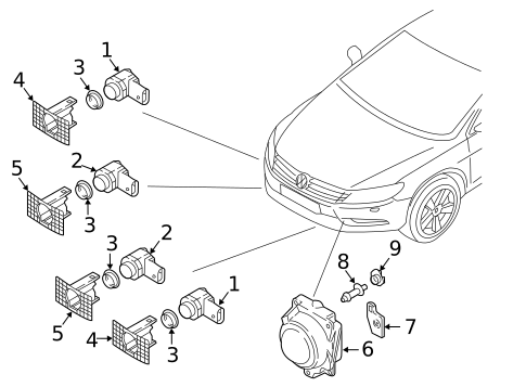 Electrical Components for 2014 Volkswagen CC #0