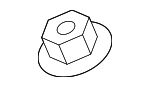 9YB041411 - Engine: Engine Mount Nut for Mazda Image