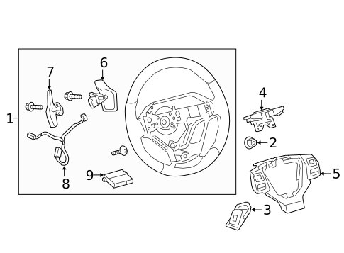 Steering Wheel & Trim for 2017 Lexus NX300h #0
