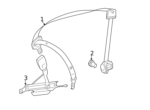 Front Seat Belts for 2012 Mercedes-Benz CL 600 #0