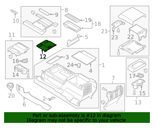2018-2020 Ford F-150 Console Panel FL3Z-1504608-AT | Ford OEM Parts Outlet
