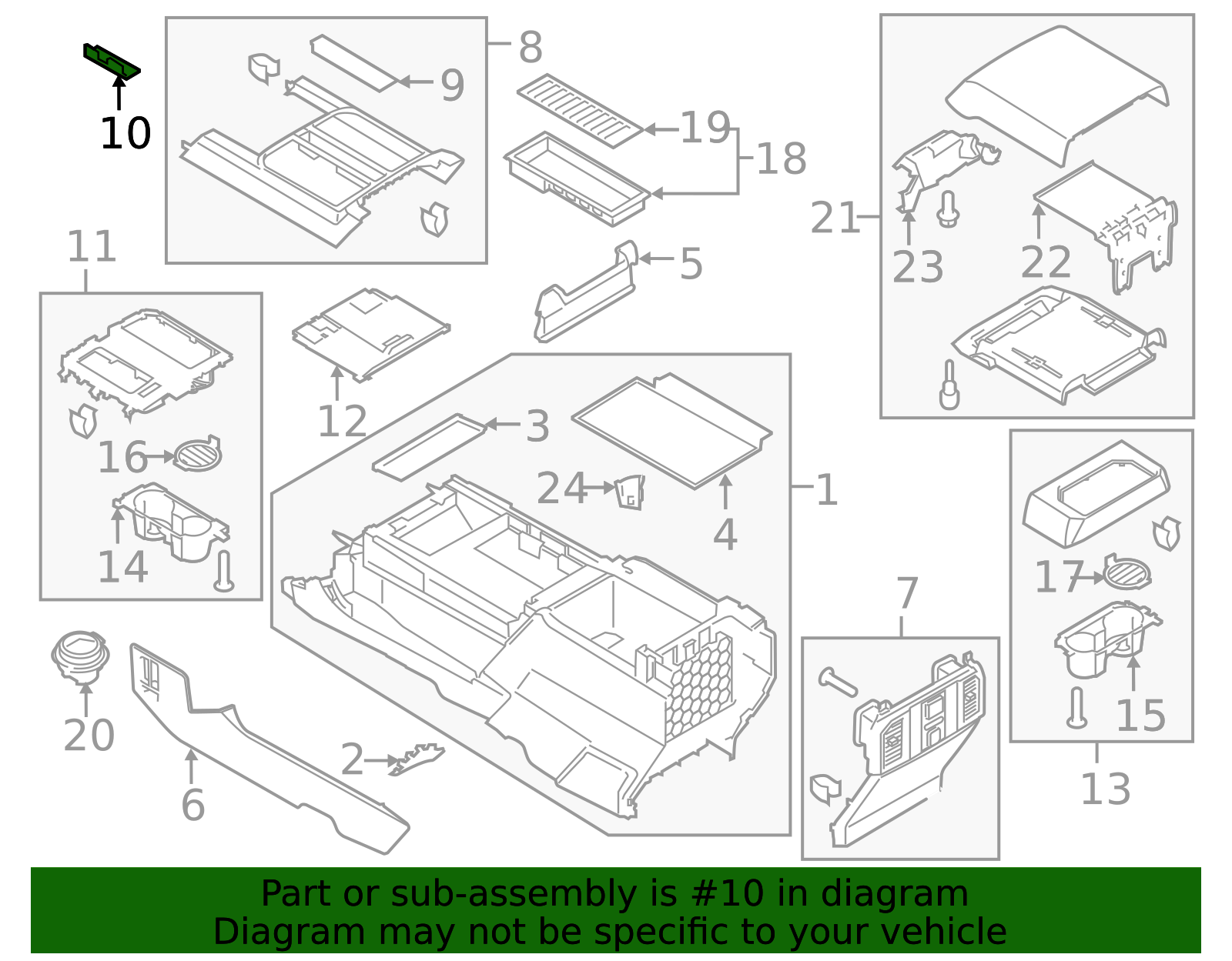 Front Panel Is Inset FL3Z-1504567-AC - 2015-2020 Ford F-150 - Front Panel Insert | My Ford Parts