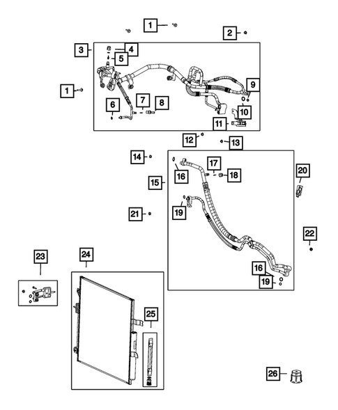 Air Conditioner and Heater Plumbing for 2023 Jeep Grand Wagoneer #1