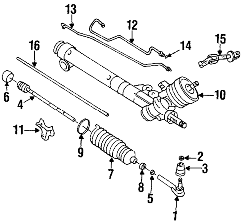 Steering Gear & Linkage for 1997 Cadillac DeVille #0