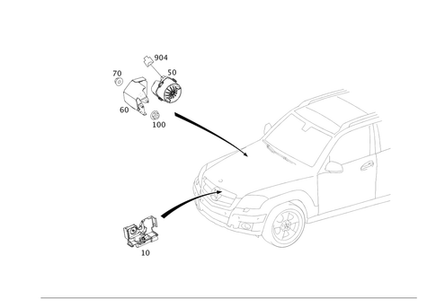 Anti-Theft Alarm System for 2015 Mercedes-Benz GLK250 #0