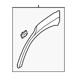 87741K4500UTK - : Wheel Opening Molding for Hyundai Image